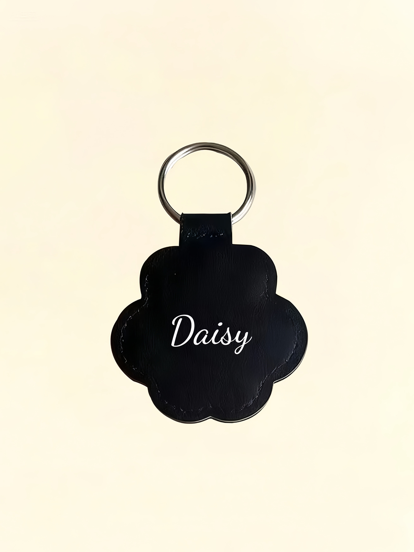 Custom PU Leather Pet Hair Keychain Keepsake Cat and Dog Hair Keychain Memorial Pet Hair Capsule Keychain Souvenir